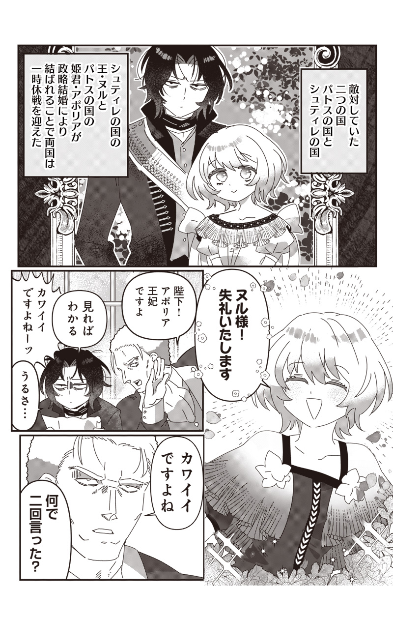 政略結婚で嫁いできた姫君がやる気あり過ぎて引く 2話 - Page 1